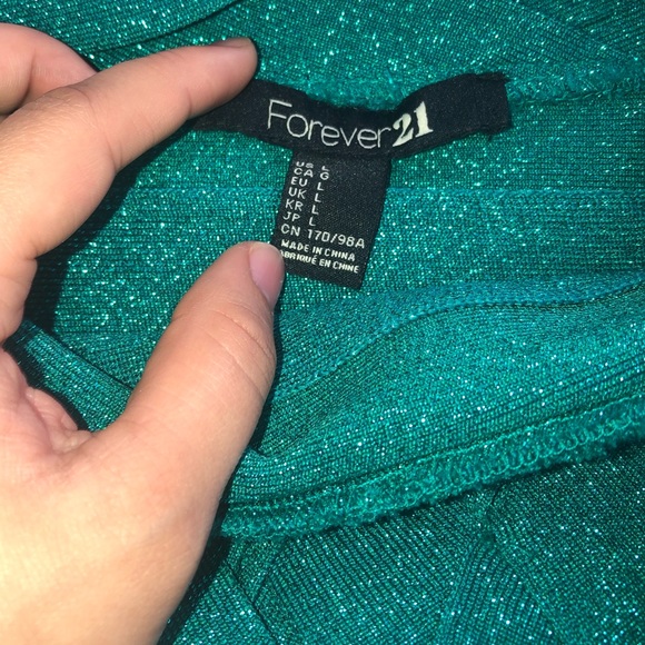 Sparkling green clue dress - Picture 3 of 4